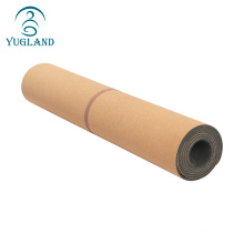 Yugland beautiful design eco-friendly anti-slip premium cork yoga mat